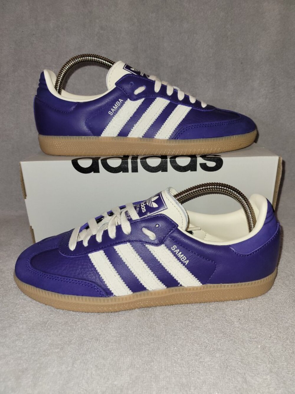 Adidas Samba OG Originals Collegiate Purple Cream JI2736 Women's Size 9 Sneakers